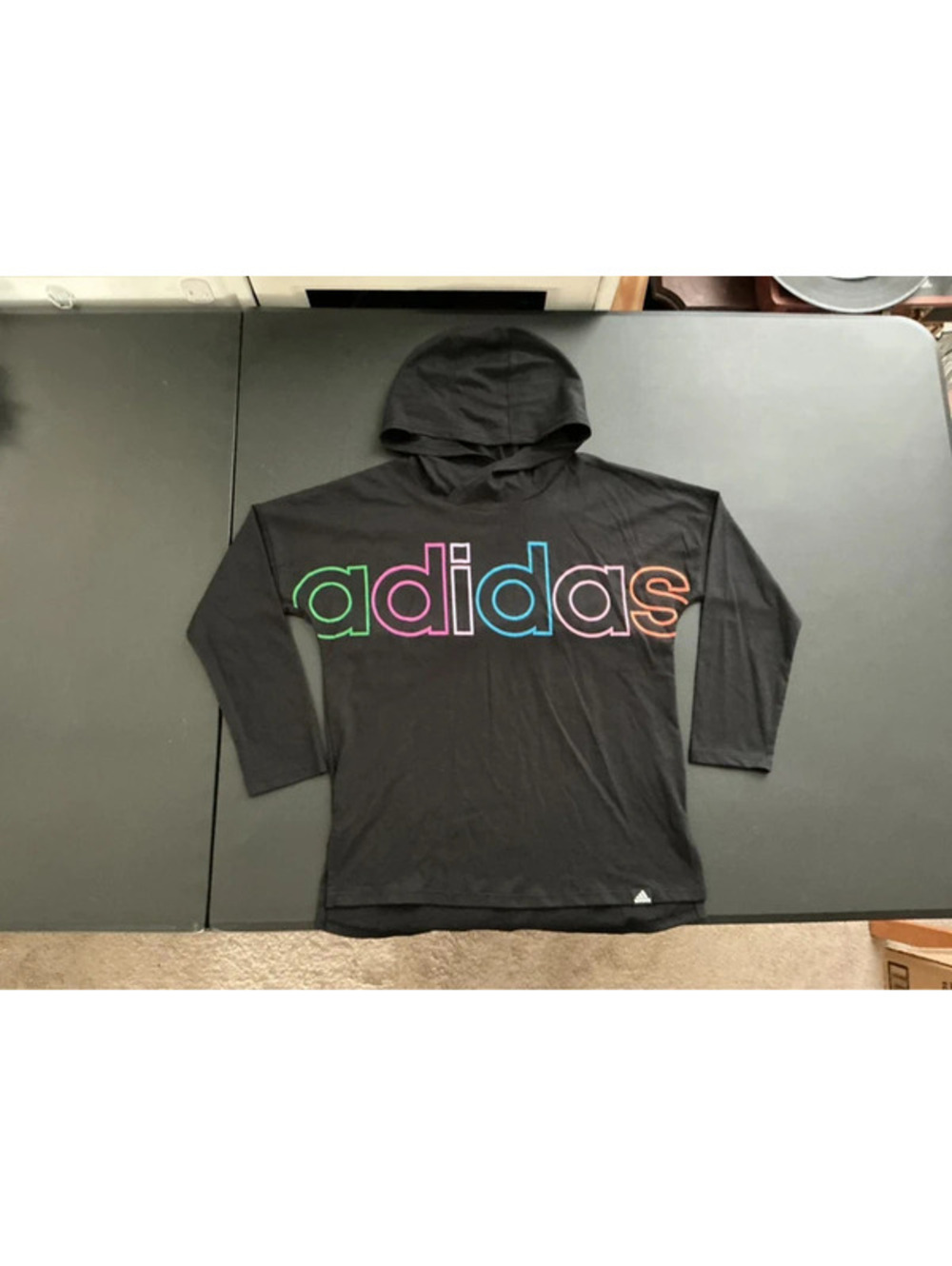 Adidas Pullover Rainbow Logo Hoodie
